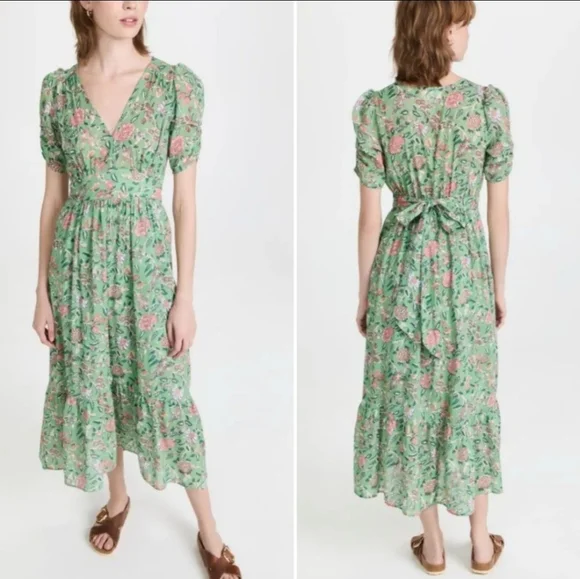 Xirena - Camelia Dress in Green Jade S Xirena - Camelia Dress in Green Jade S